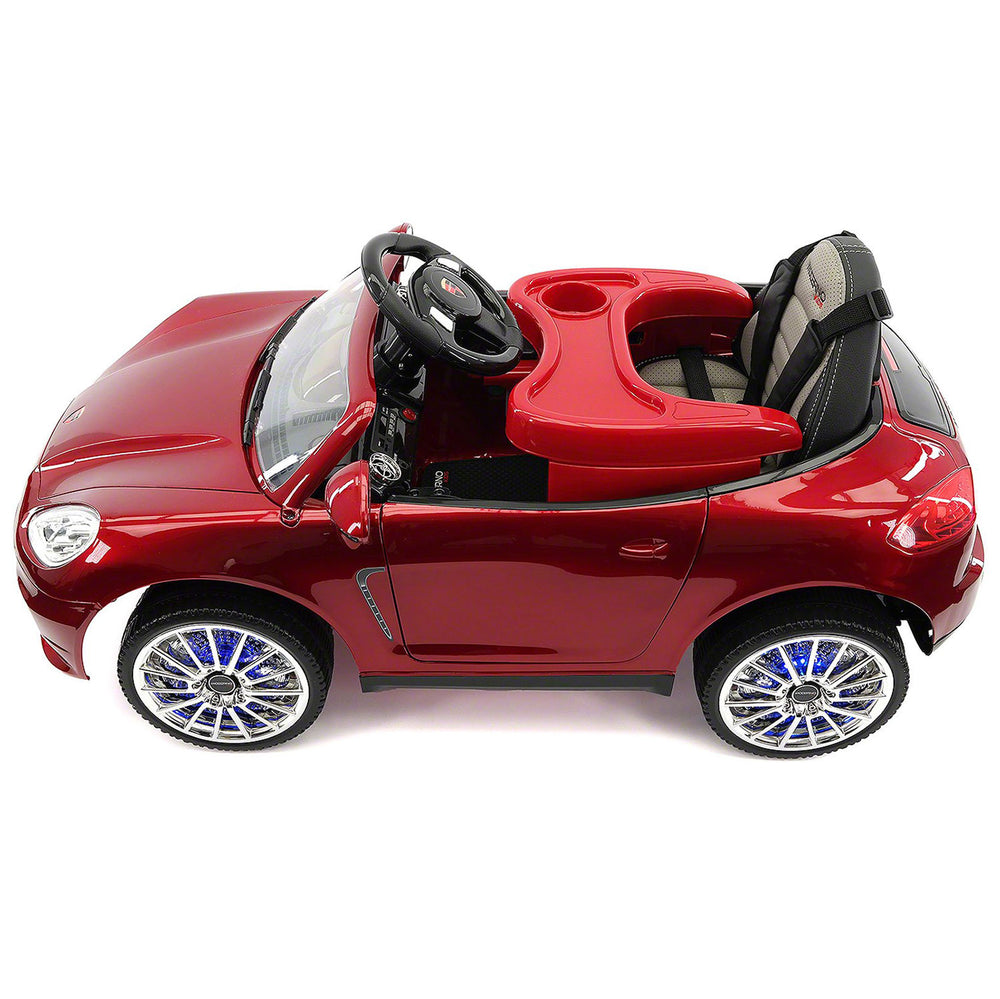 Moderno Kids Kiddie Roadster 12V Kids Electric Ride-On Car with R/C Parental Remote | Cherry Red