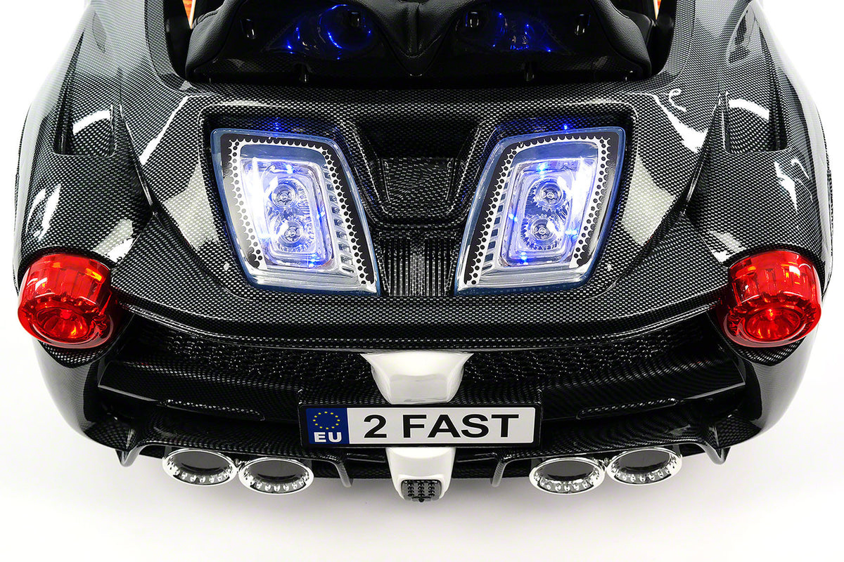 Moderno Kids Spider GT Kids 12V Ride-On Car with R/C Parental Remote | Carbon Black