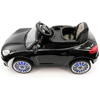 Moderno Kids Kiddie Roadster 12V Kids Electric Ride-On Car with R/C Parental Remote | Black Metallic