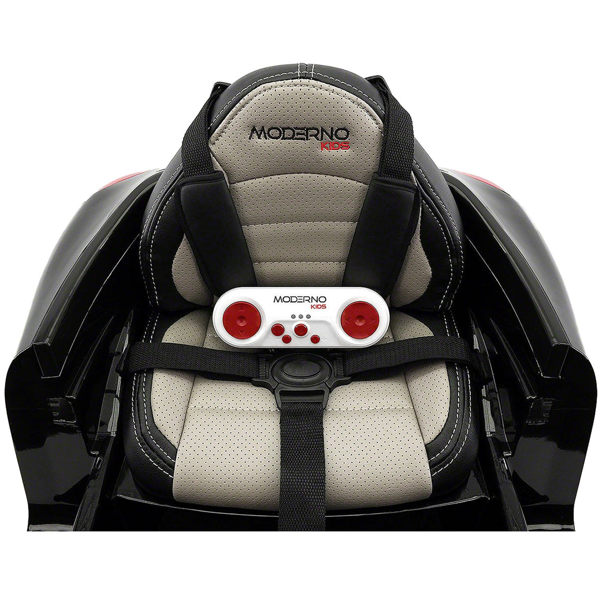 Moderno Kids Kiddie Roadster 12V Kids Electric Ride-On Car with R/C Parental Remote | Black Metallic