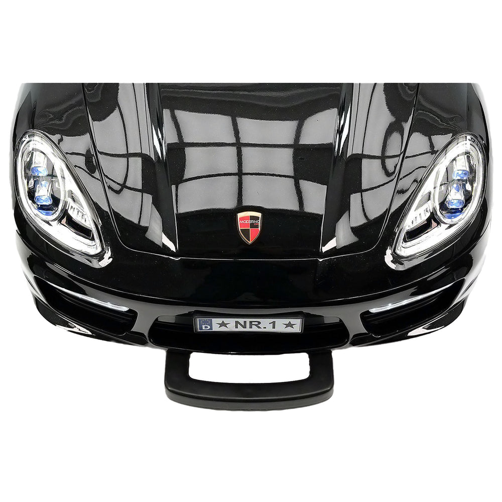 Moderno Kids Kiddie Roadster 12V Kids Electric Ride-On Car with R/C Parental Remote | Black Metallic