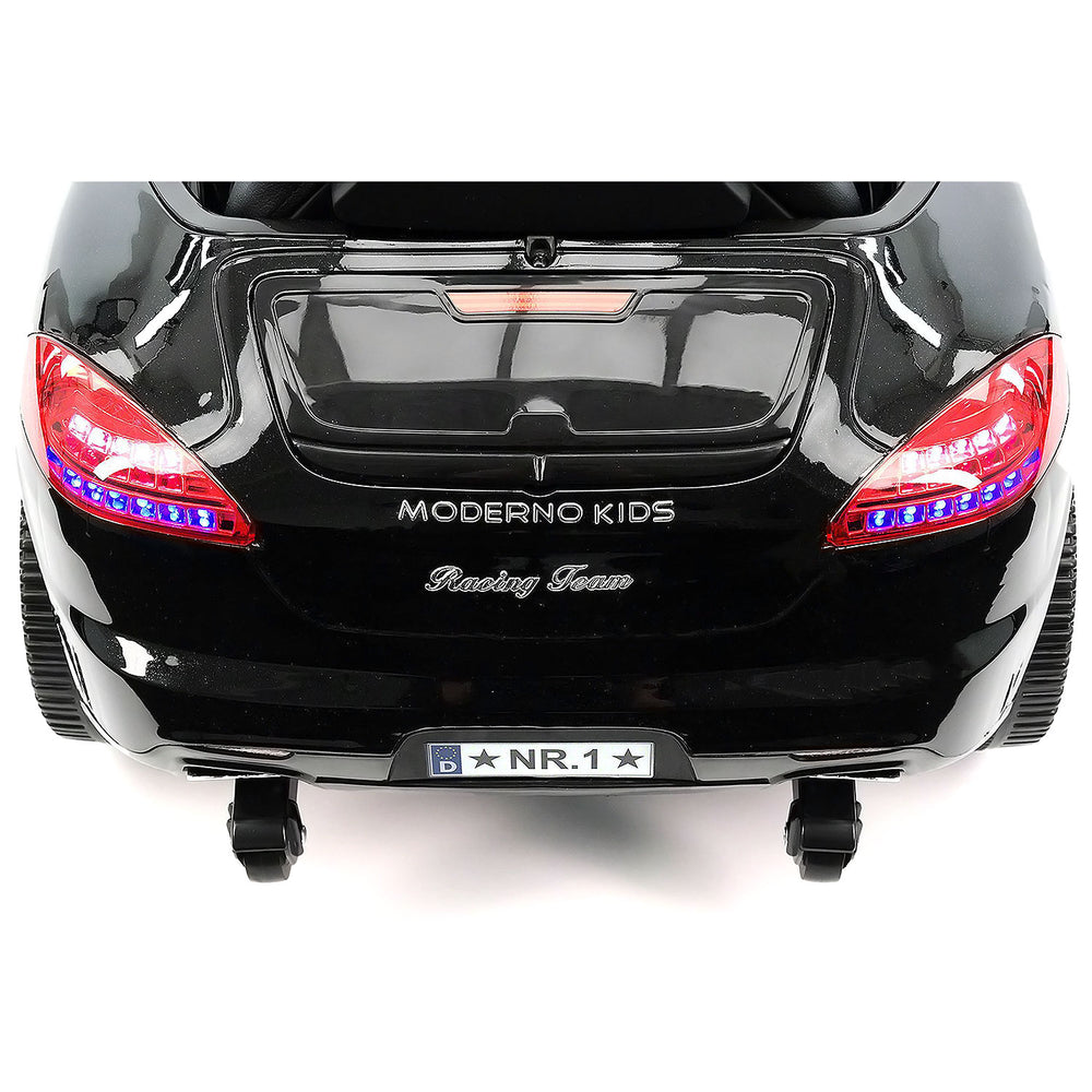 Moderno Kids Kiddie Roadster 12V Kids Electric Ride-On Car with R/C Parental Remote | Black Metallic