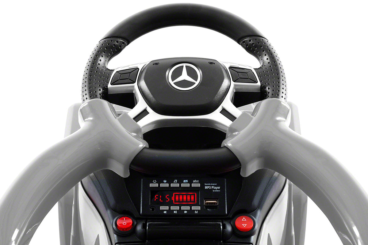 Moderno Kids Mercedes G63 AMG 6x6 Children Electric Ride On Convertible Push and Foot to Floor Car | Gray