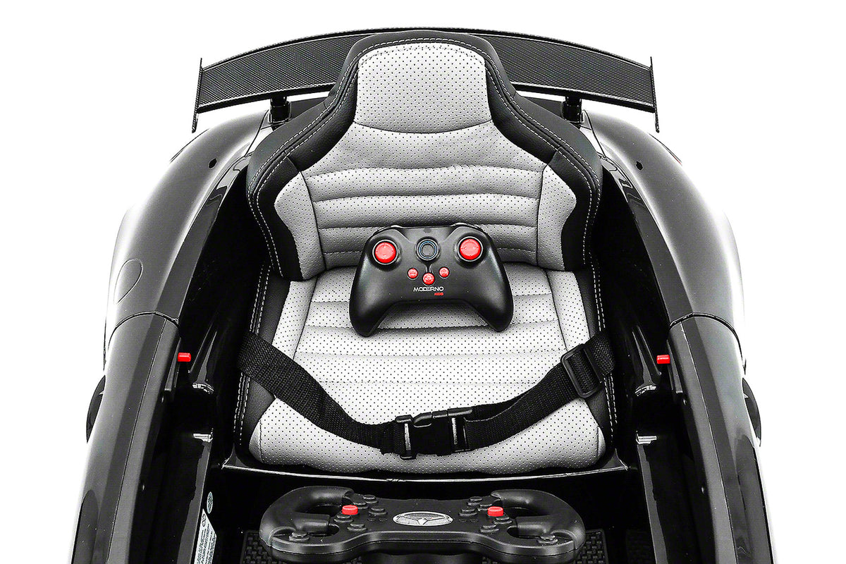 Moderno Kids Mercedes GT AMG 12V Kids Ride-On Car with Parental Remote | Black
