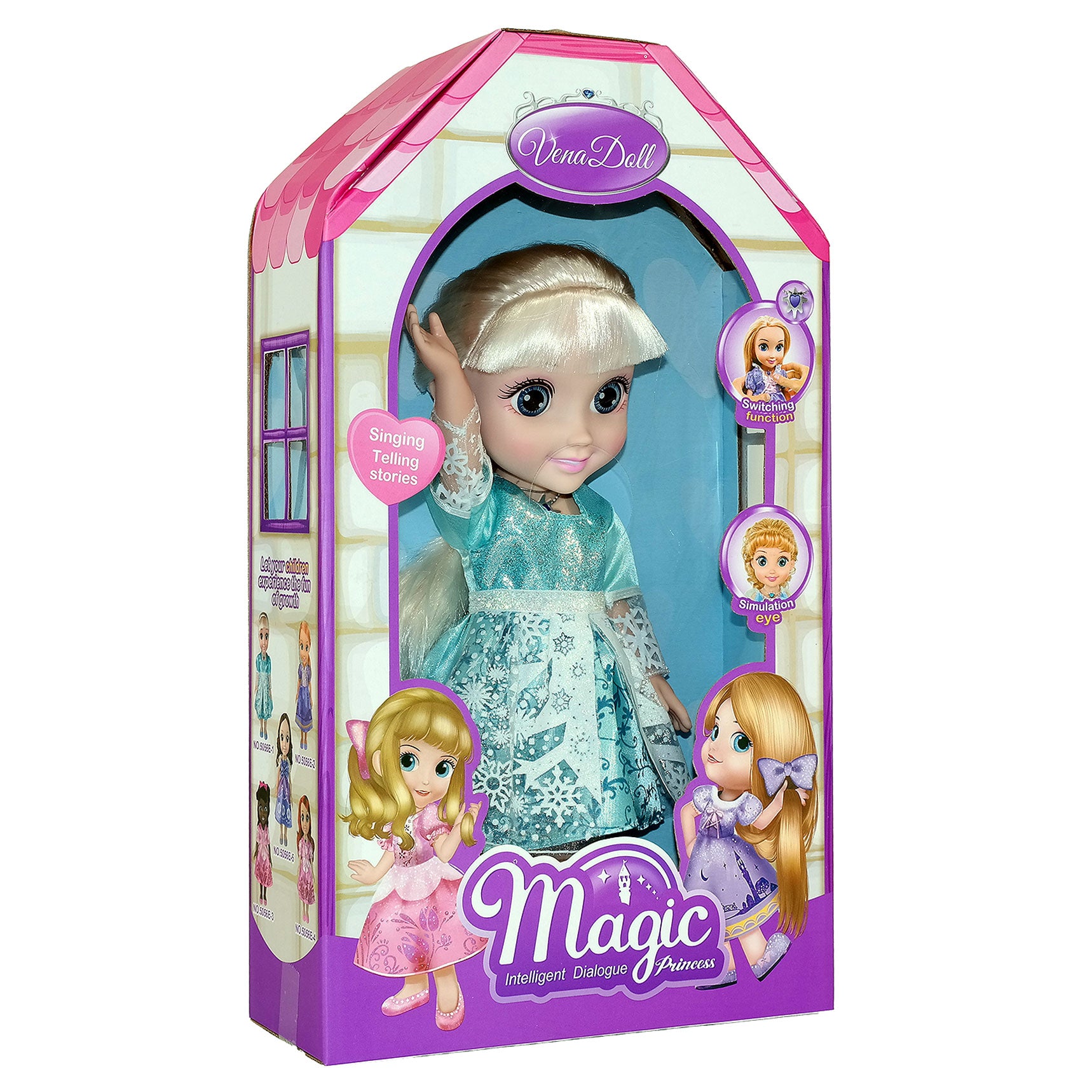Magic Princess Talking Interactive Play Doll with Carrying Case and Ac