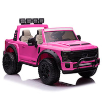 Moderno Kids Ford F450 Custom Edition 24V Kids Ride-On Car Truck with R/C Parental Remote | Pink