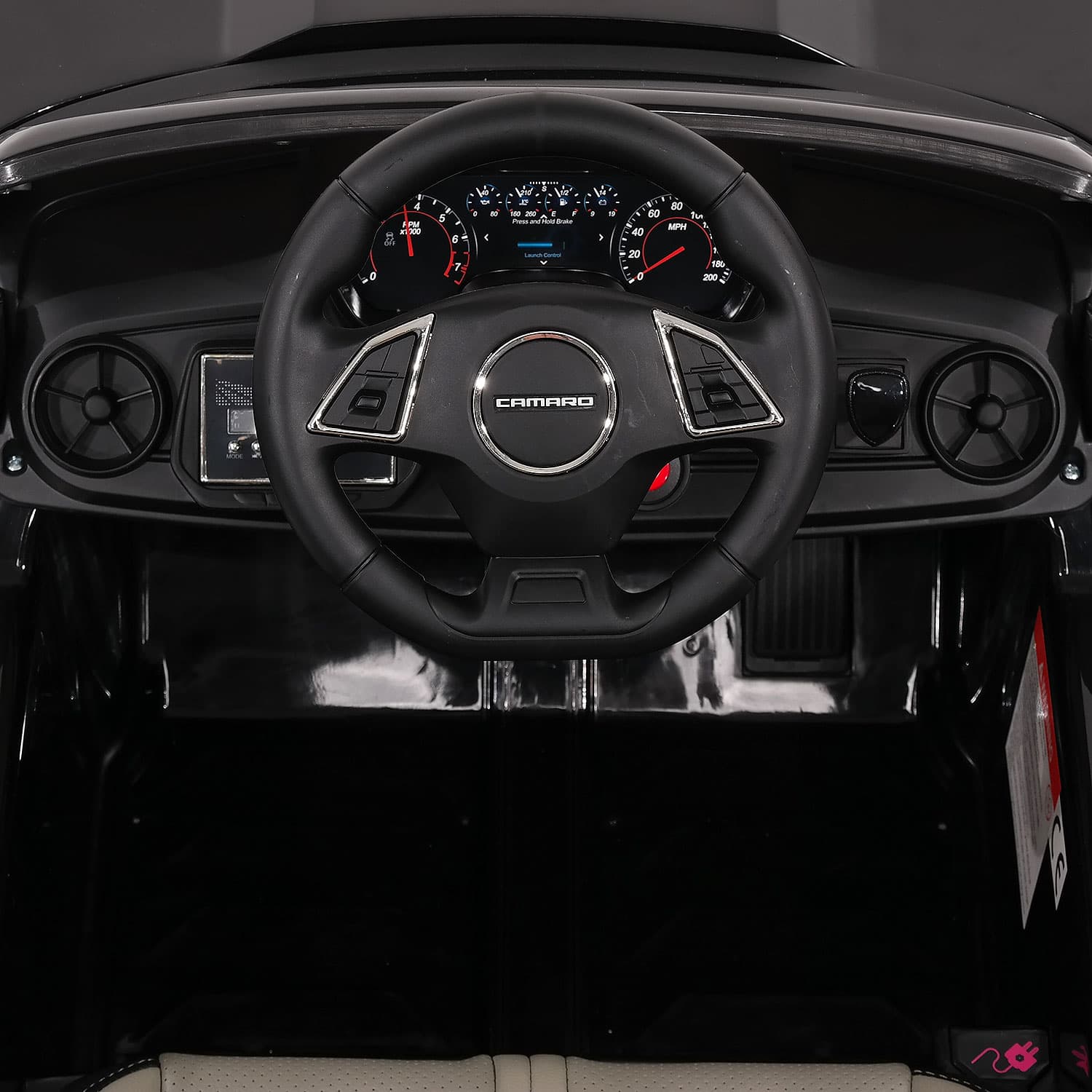 Moderno Kids Chevrolet Camaro SS 12V Kids Ride-On Car with Parental Remote Control | Black