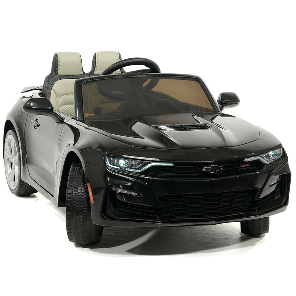 Moderno Kids Chevrolet Camaro SS 12V Kids Ride-On Car with Parental Remote Control | Black