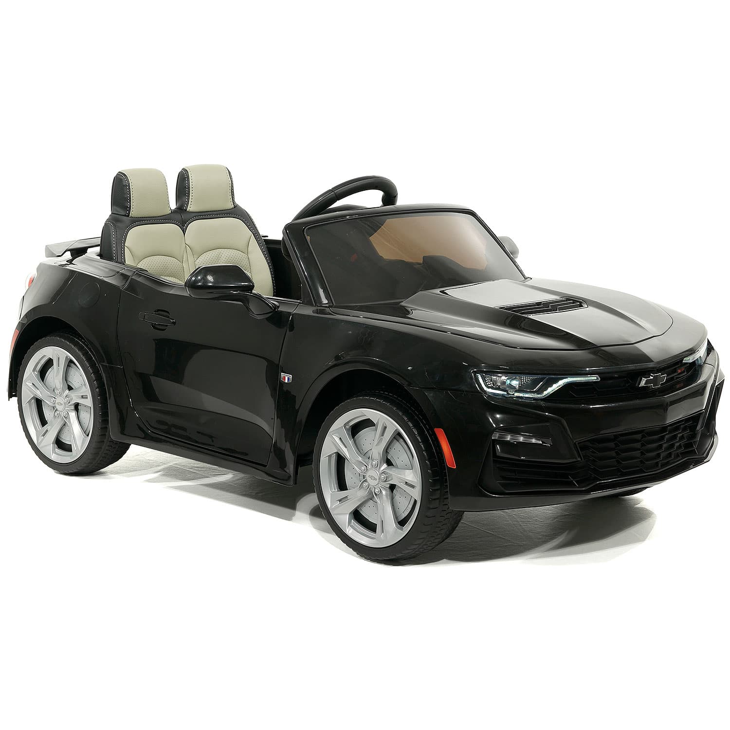 Moderno Kids Chevrolet Camaro SS 12V Kids Ride-On Car with Parental Remote Control | Black
