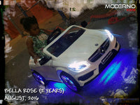 Moderno Kids Mercedes CLA45 12V Kids Ride-On Car with R/C Parental Remote | White