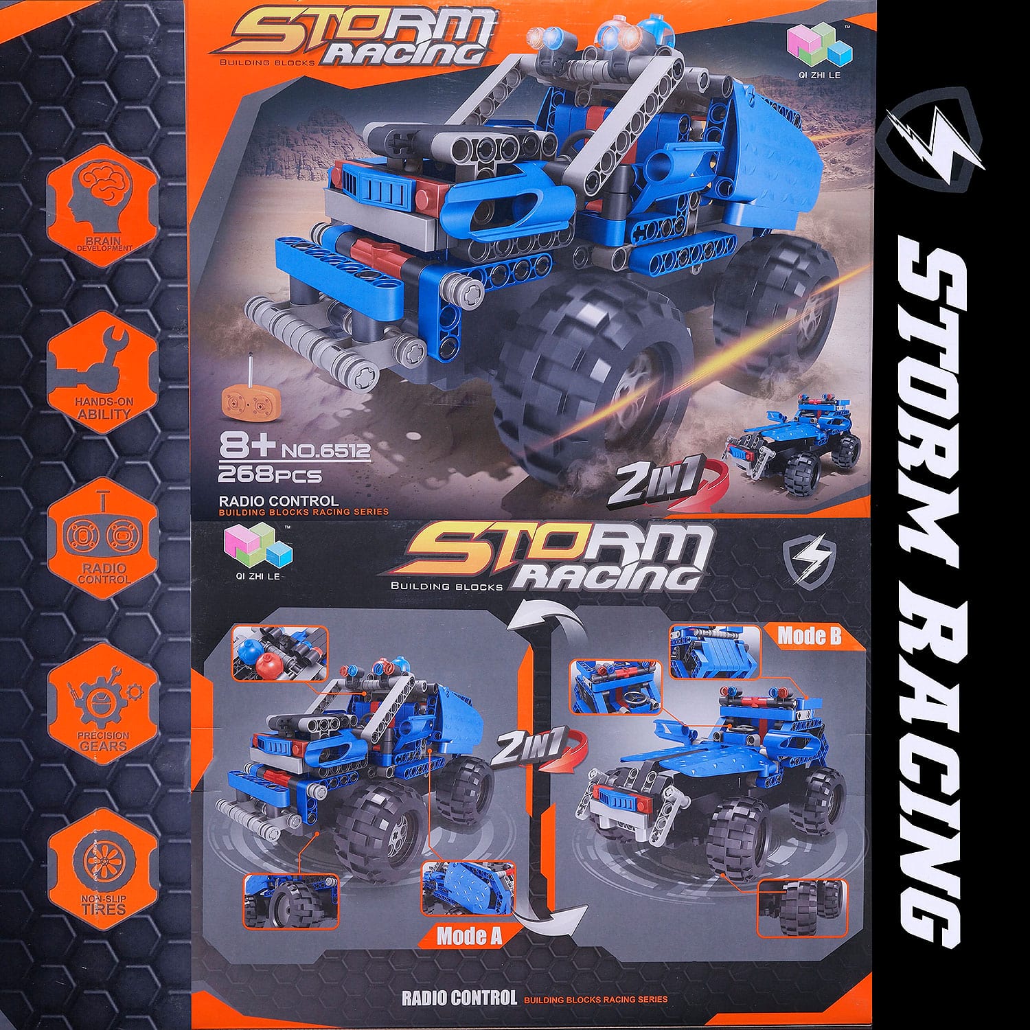 Moderno Kids 268 PCS. Building Blocks With RC Remote Control