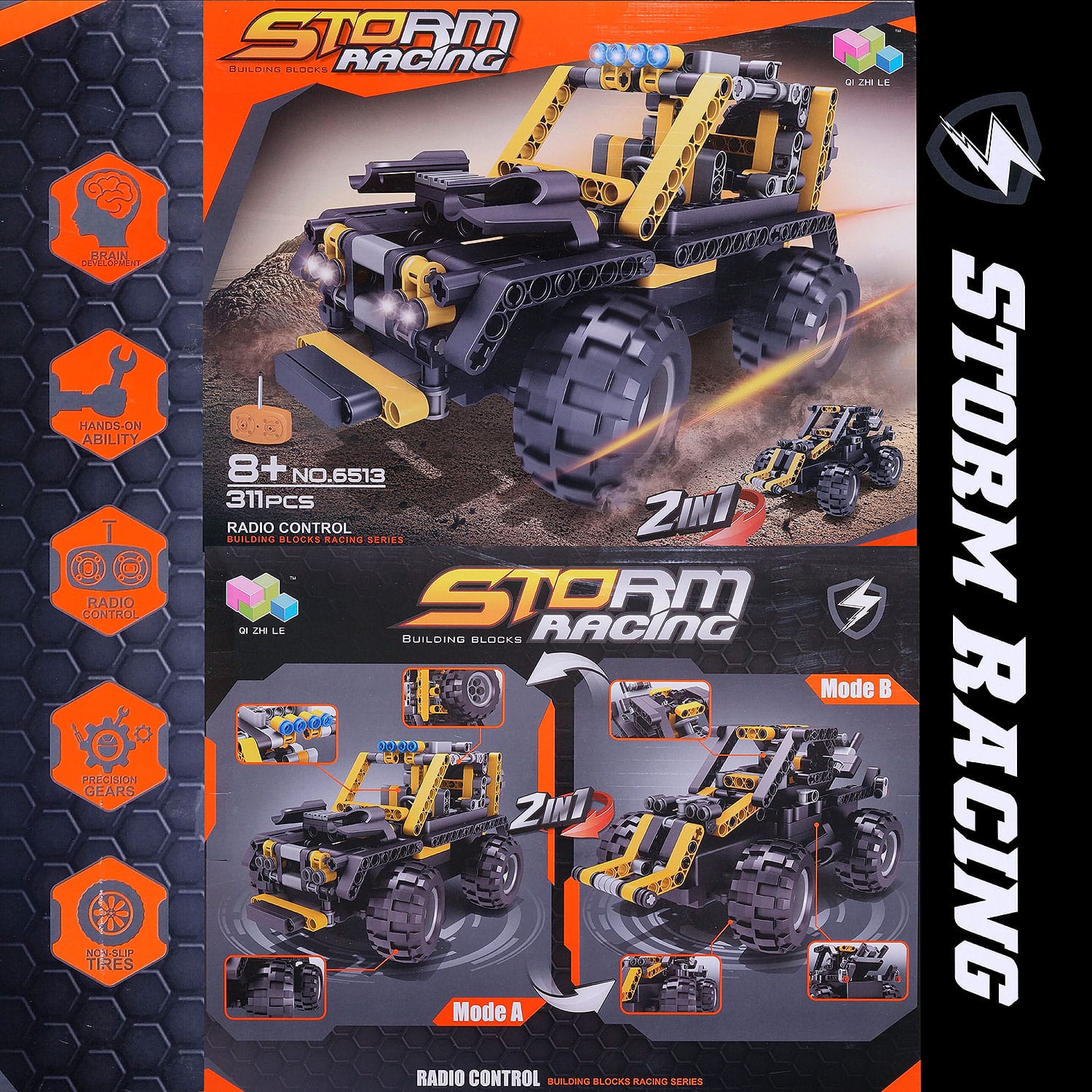 Moderno Kids 311 PCS. Building Blocks Car With RC Remote Control