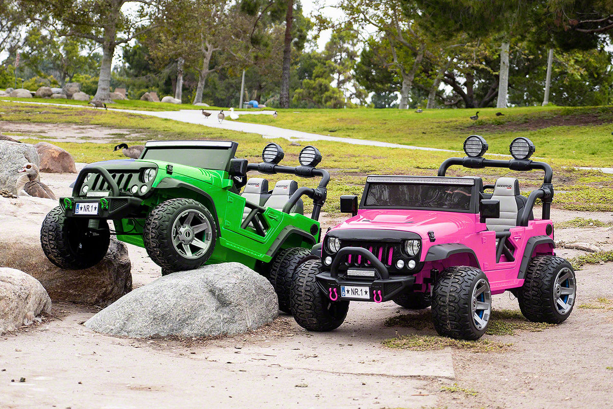 Moderno Kids Trail Explorer 12V Kids Ride-On Car Truck with R/C Parental Remote | Pink