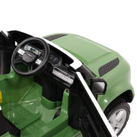 Moderno Kids Land Rover Defender 12V Kids Ride-On Car with R/C Parental Remote | Green