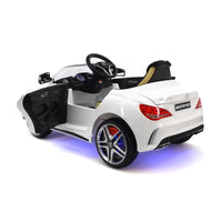 Moderno Kids Mercedes CLA45 12V Kids Ride-On Car with R/C Parental Remote | White