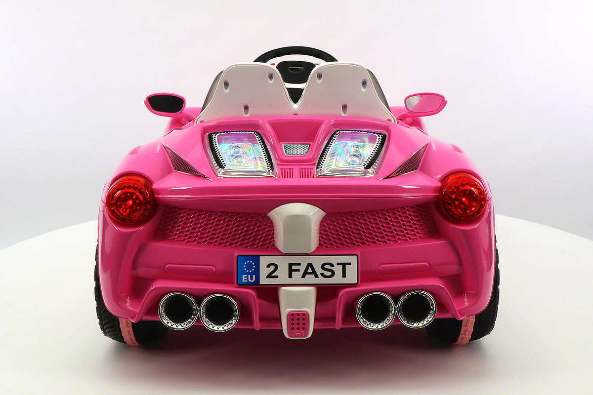 Moderno Kids Spider GT Kids 12V Ride-On Car with R/C Parental Remote | Pink