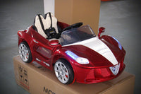 Moderno Kids Spider GT Kids 12V Ride-On Car with R/C Parental Remote | Cherry Red