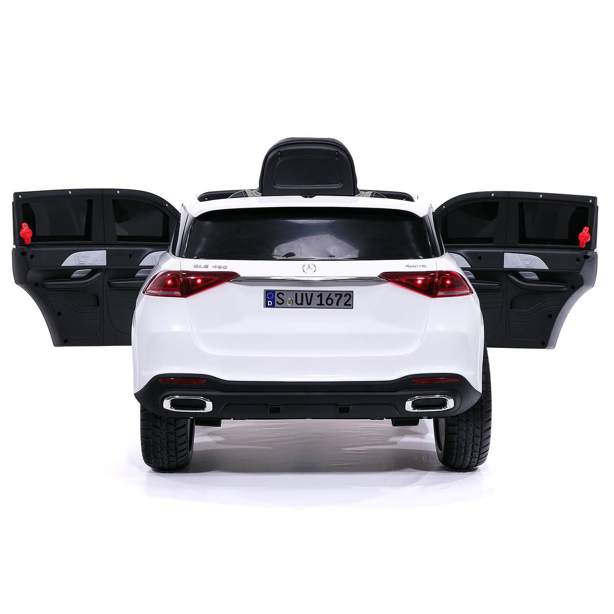 Moderno Kids Mercedes GLE450 12V Kids Ride-On Car SUV with R/C Parental Remote | White