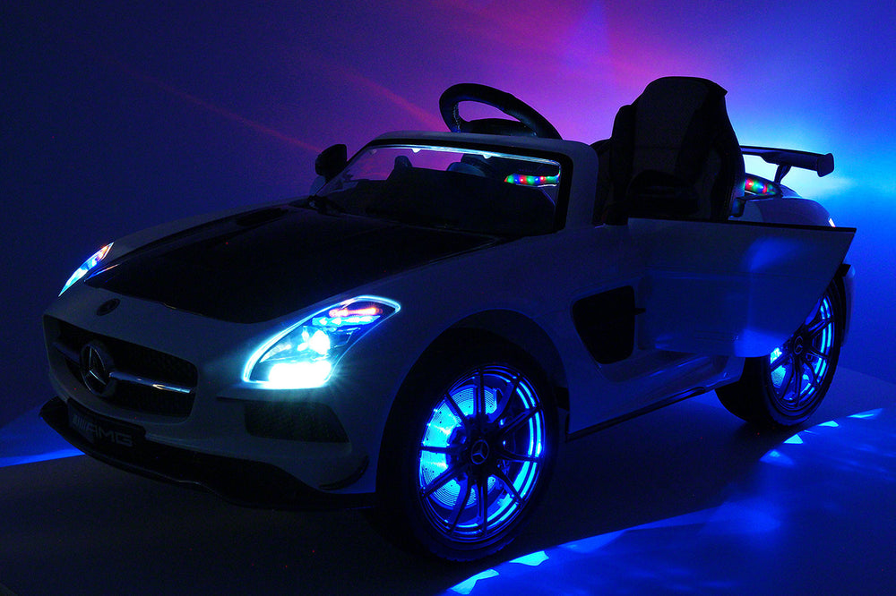 Moderno Kids Mercedes SLS AMG Final Edition 12V Kids Ride-On Car with Parental Remote | Gray Metallic