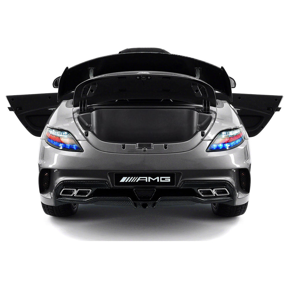 Moderno Kids Mercedes SLS AMG Final Edition 12V Kids Ride-On Car with Parental Remote | Gray Metallic