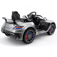 Moderno Kids Mercedes SLS AMG Final Edition 12V Kids Ride-On Car with Parental Remote | Gray Metallic