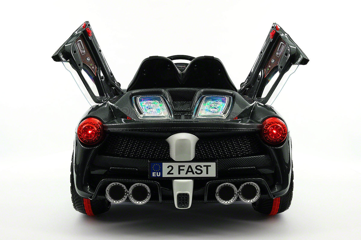 Moderno Kids Spider GT Kids 12V Ride-On Car with R/C Parental Remote | Carbon Black