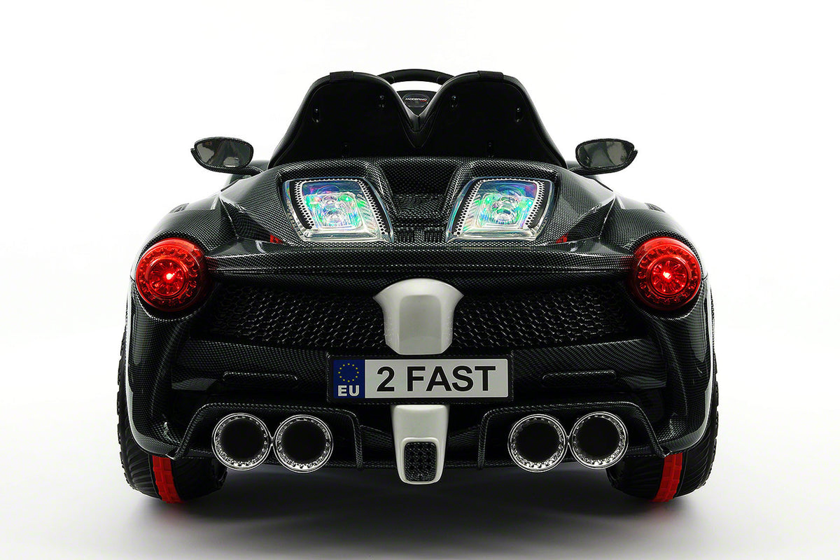 Moderno Kids Spider GT Kids 12V Ride-On Car with R/C Parental Remote | Carbon Black