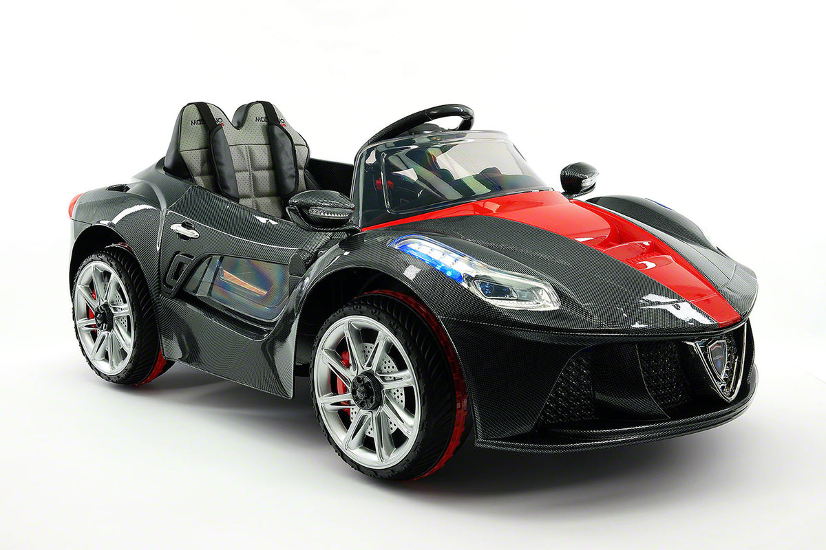 Moderno Kids Spider GT Kids 12V Ride-On Car with R/C Parental Remote | Carbon Black