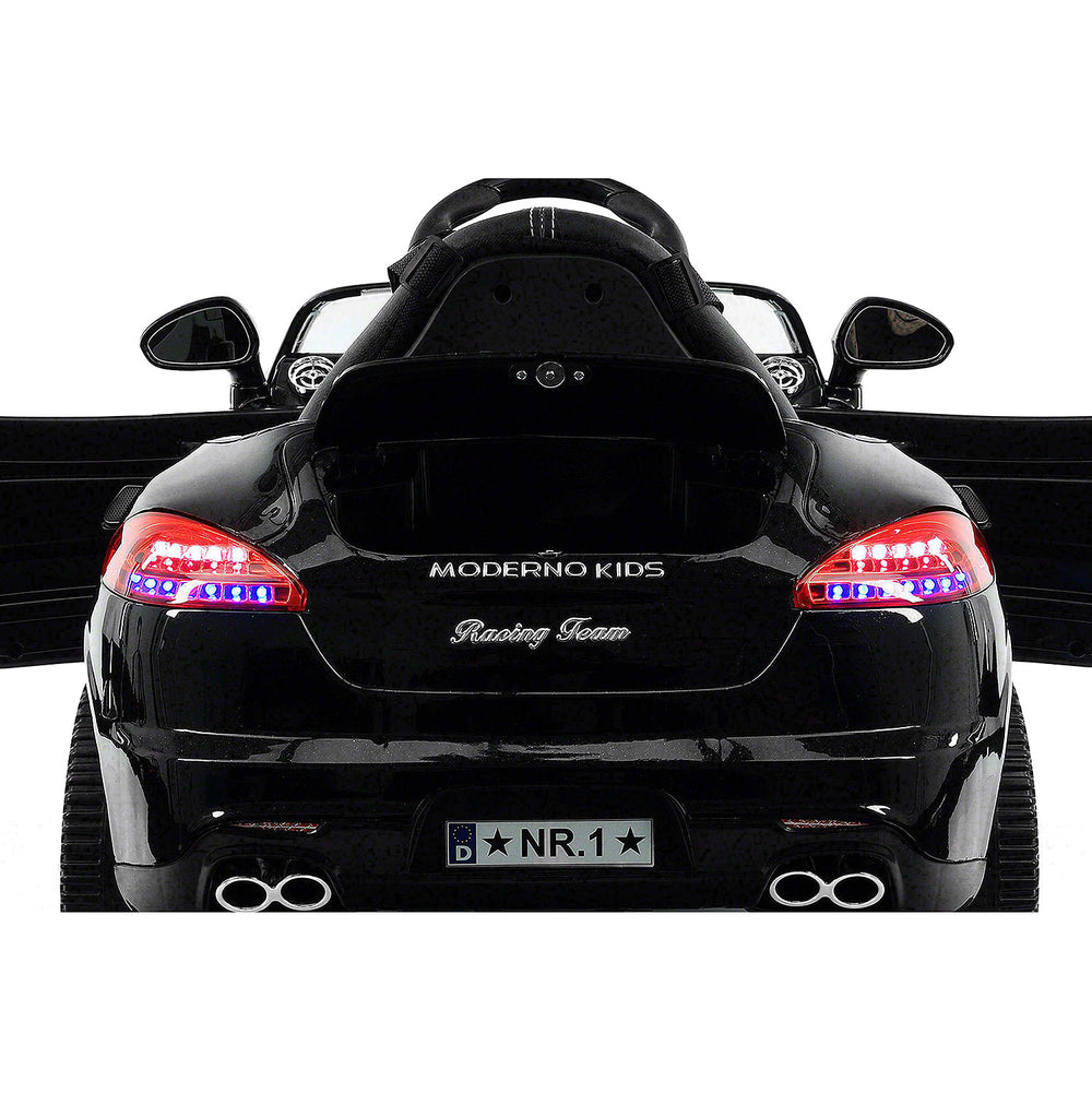 Moderno Kids Kiddie Roadster 12V Kids Electric Ride-On Car with R/C Parental Remote | Black Metallic