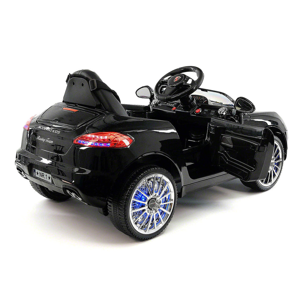 Moderno Kids Kiddie Roadster 12V Kids Electric Ride-On Car with R/C Parental Remote | Black Metallic