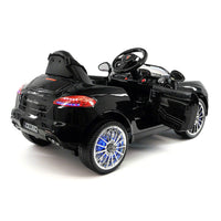 Moderno Kids Kiddie Roadster 12V Kids Electric Ride-On Car with R/C Parental Remote | Black Metallic
