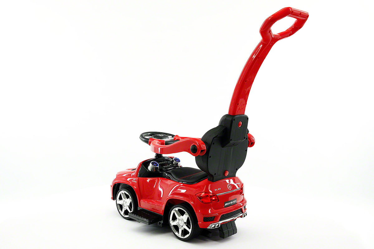 Moderno Kids Mercedes GL63 Kids Convertible Ride On Push and Foot to Floor Car | Red