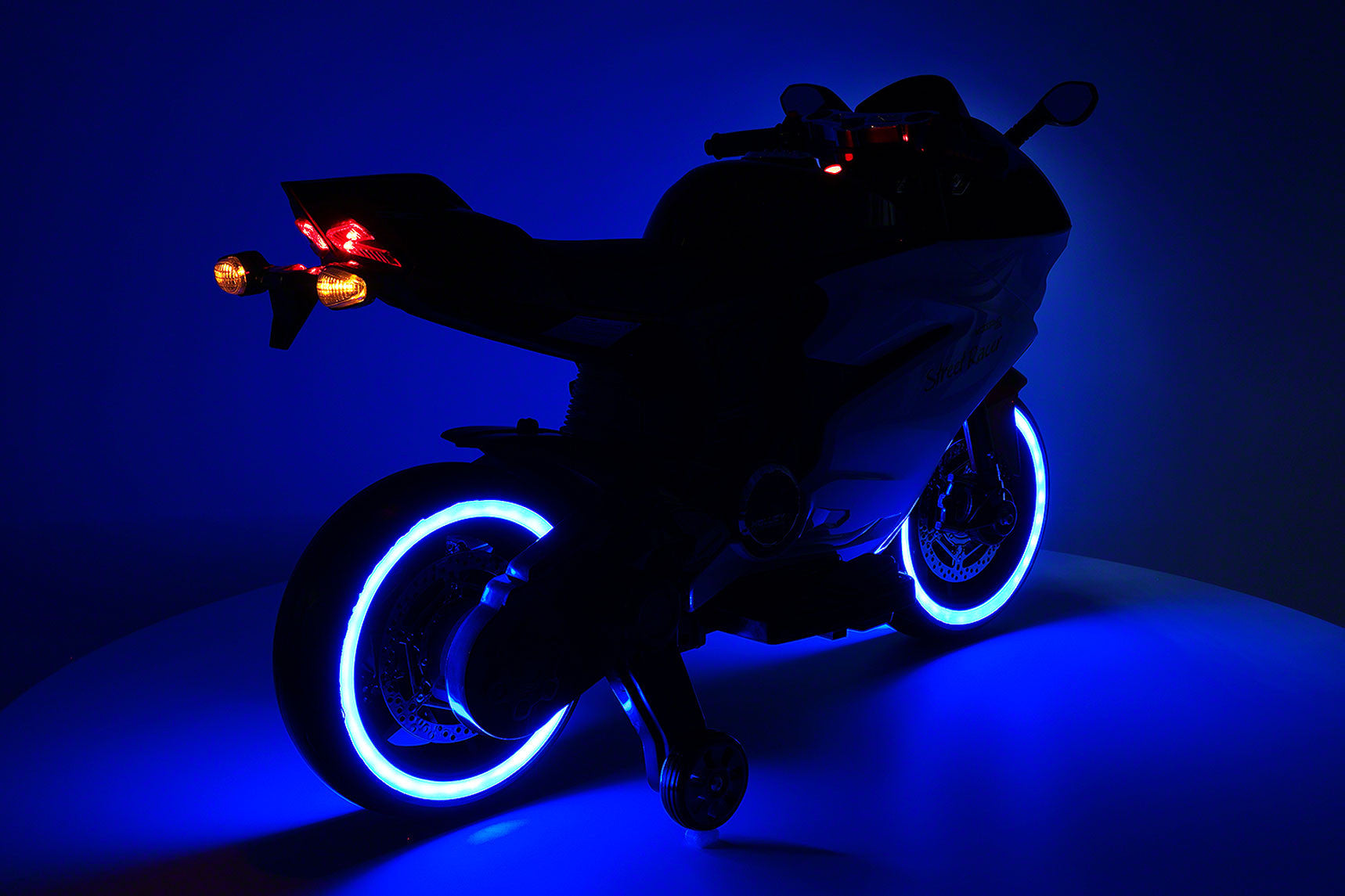 Moderno Kids Street Racer 12V Electric Kids Ride-On Motorcycle | Blue