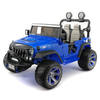 Moderno Kids Trail Explorer 12V Kids Ride-On Car Truck with R/C Parental Remote | Blue