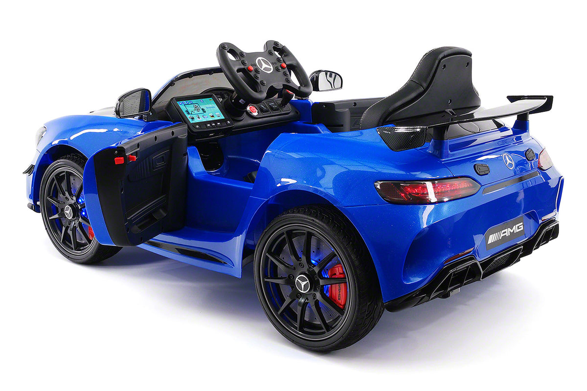 Moderno Kids Mercedes GT AMG 12V Kids Ride-On Car with Parental Remote | Blue