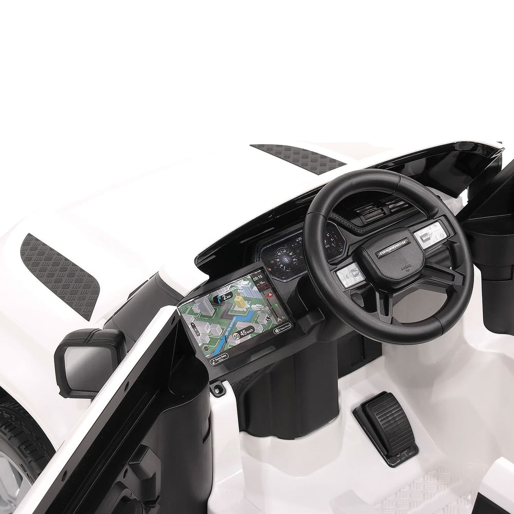 Moderno Kids Land Rover Defender 12V Kids Ride-On Car with R/C Parental Remote | Black