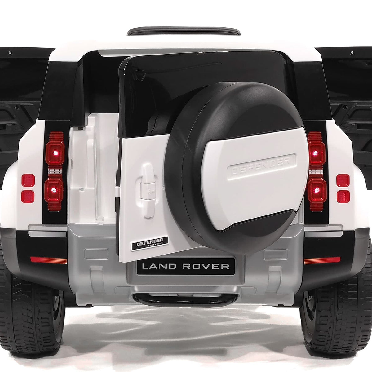 Moderno Kids Land Rover Defender 12V Kids Ride-On Car with R/C Parental Remote | Black