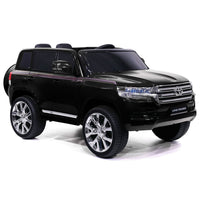 Moderno Kids Toyota Land Cruiser 12V Kids Ride-On Car with R/C Parental Remote | Black