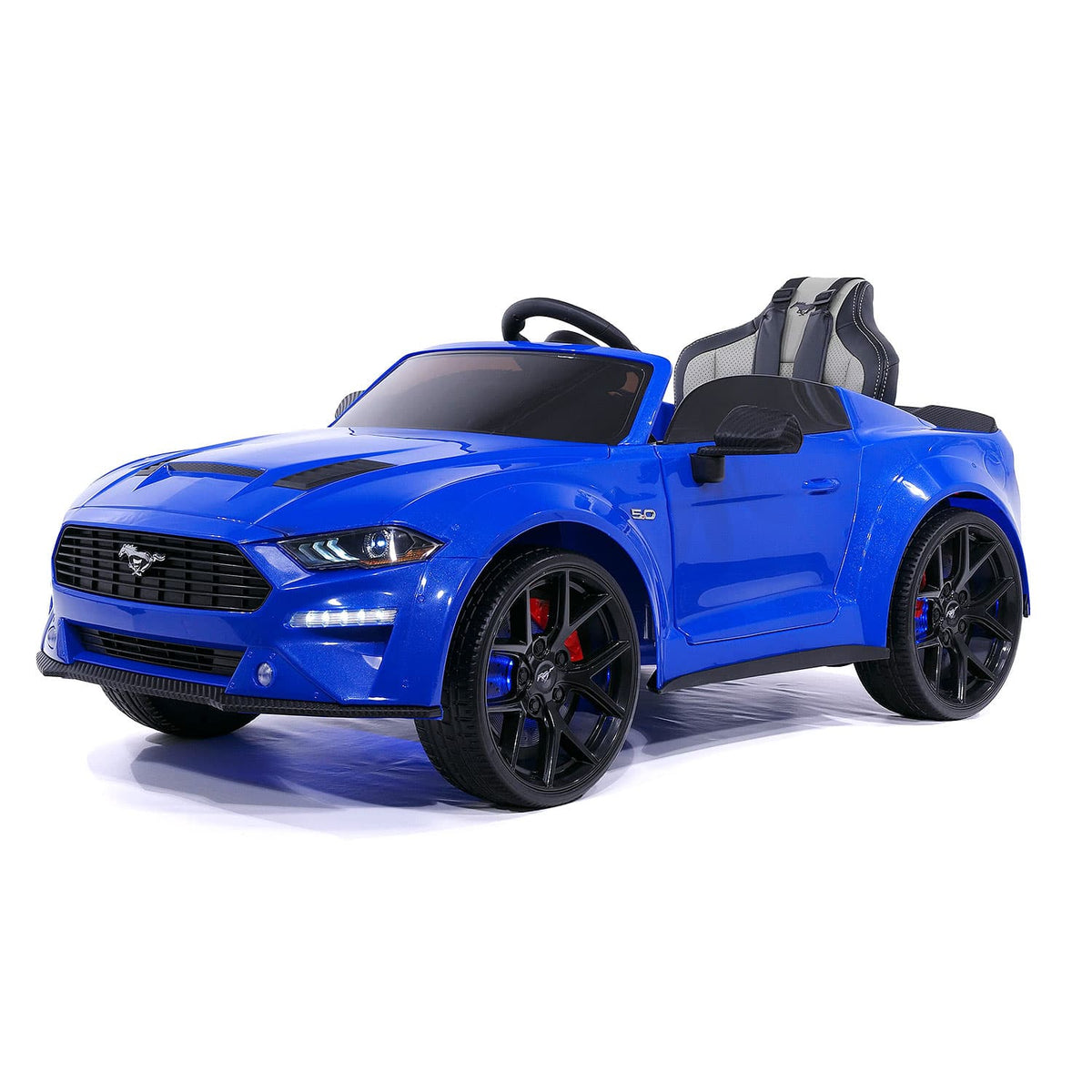 Moderno Kids Ford Mustang GT Custom Edition 12V Kids Ride-On Car with R/C Parental Remote | Blue