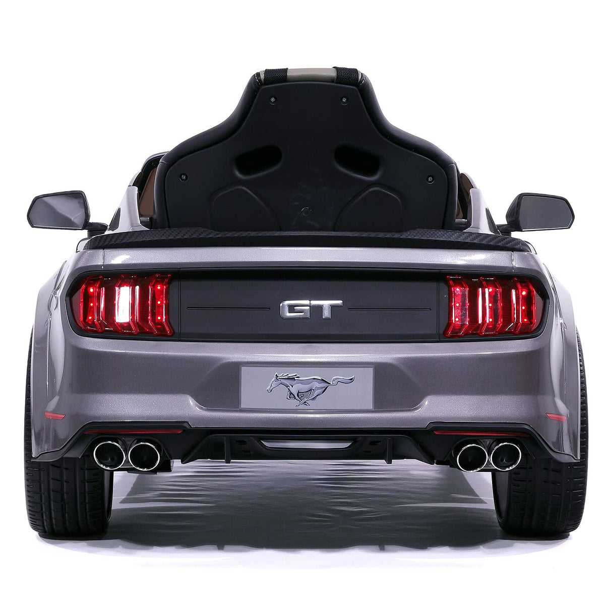 Moderno Kids Ford Mustang GT Custom Edition 12V Kids Ride-On Car with R/C Parental Remote | Gray