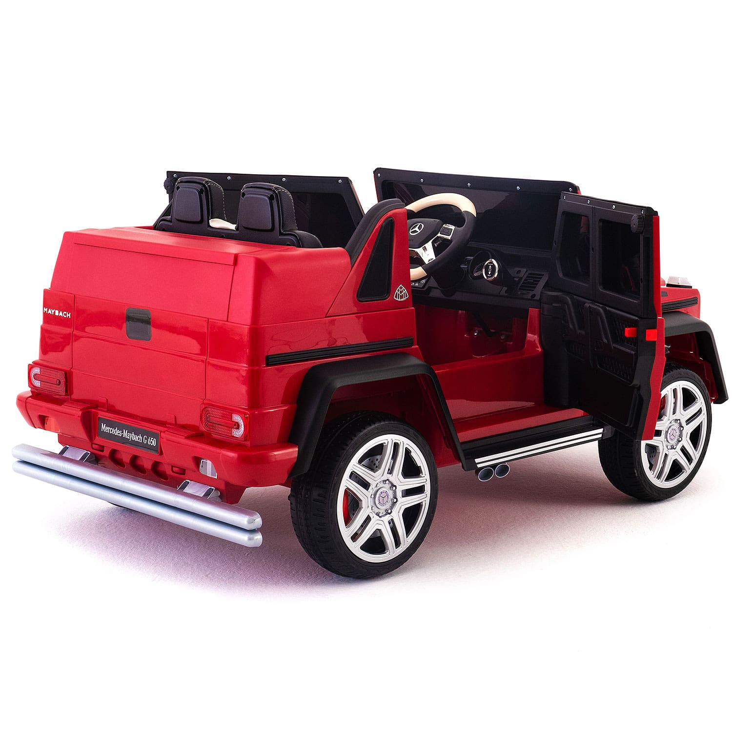 Moderno Kids Mercedes Maybach G650 12V Kids Ride-On Car with Parental Remote | Cherry Red