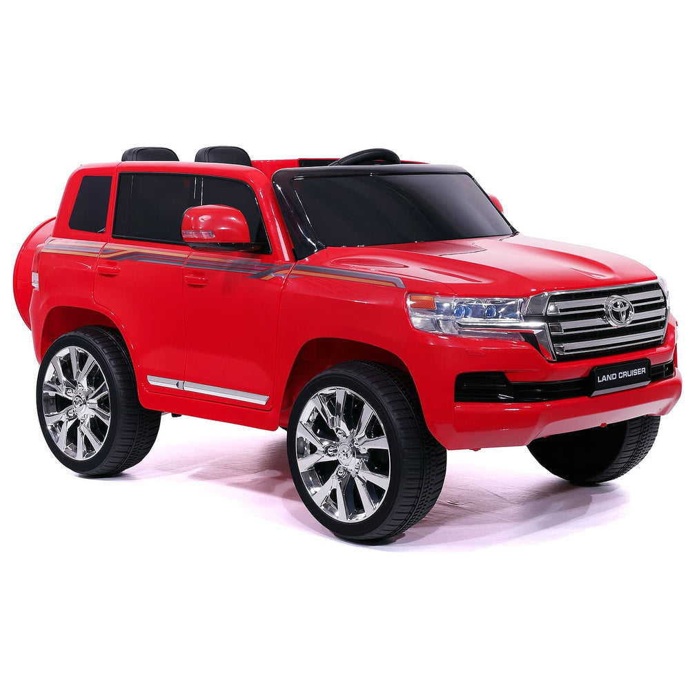 Moderno Kids Toyota Land Cruiser 12V Kids Ride-On Car with R/C Parental Remote | Red