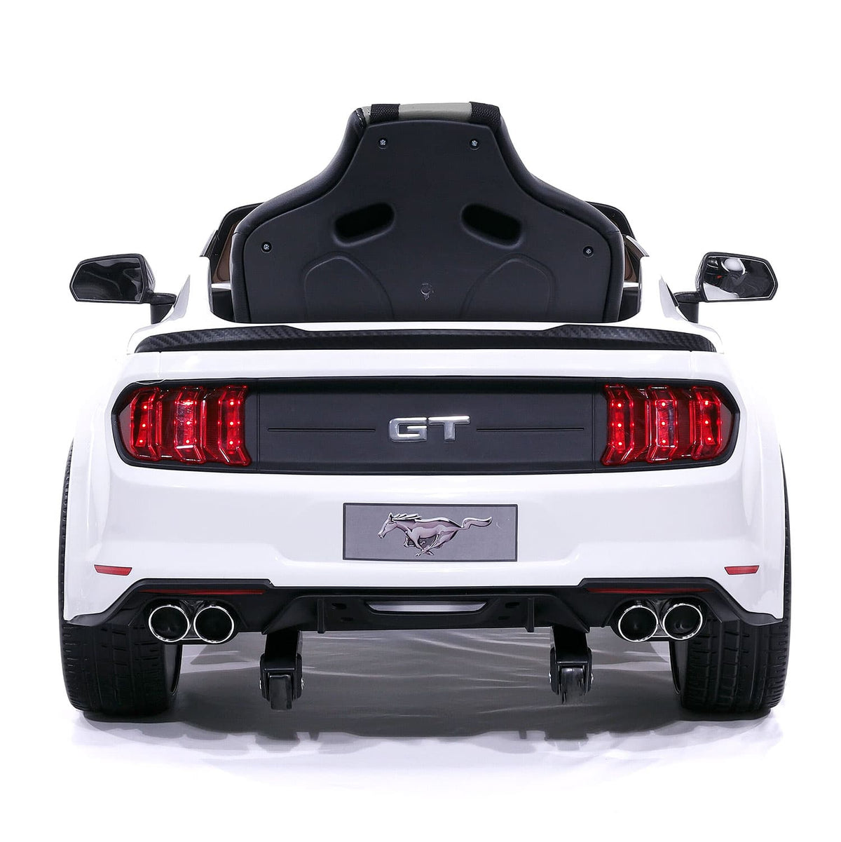 Moderno Kids Ford Mustang GT Custom Edition 12V Kids Ride-On Car with R/C Parental Remote | White