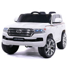 Toyota Land Cruiser 12V Kids Ride-On Car with R/C Parental Remote | White