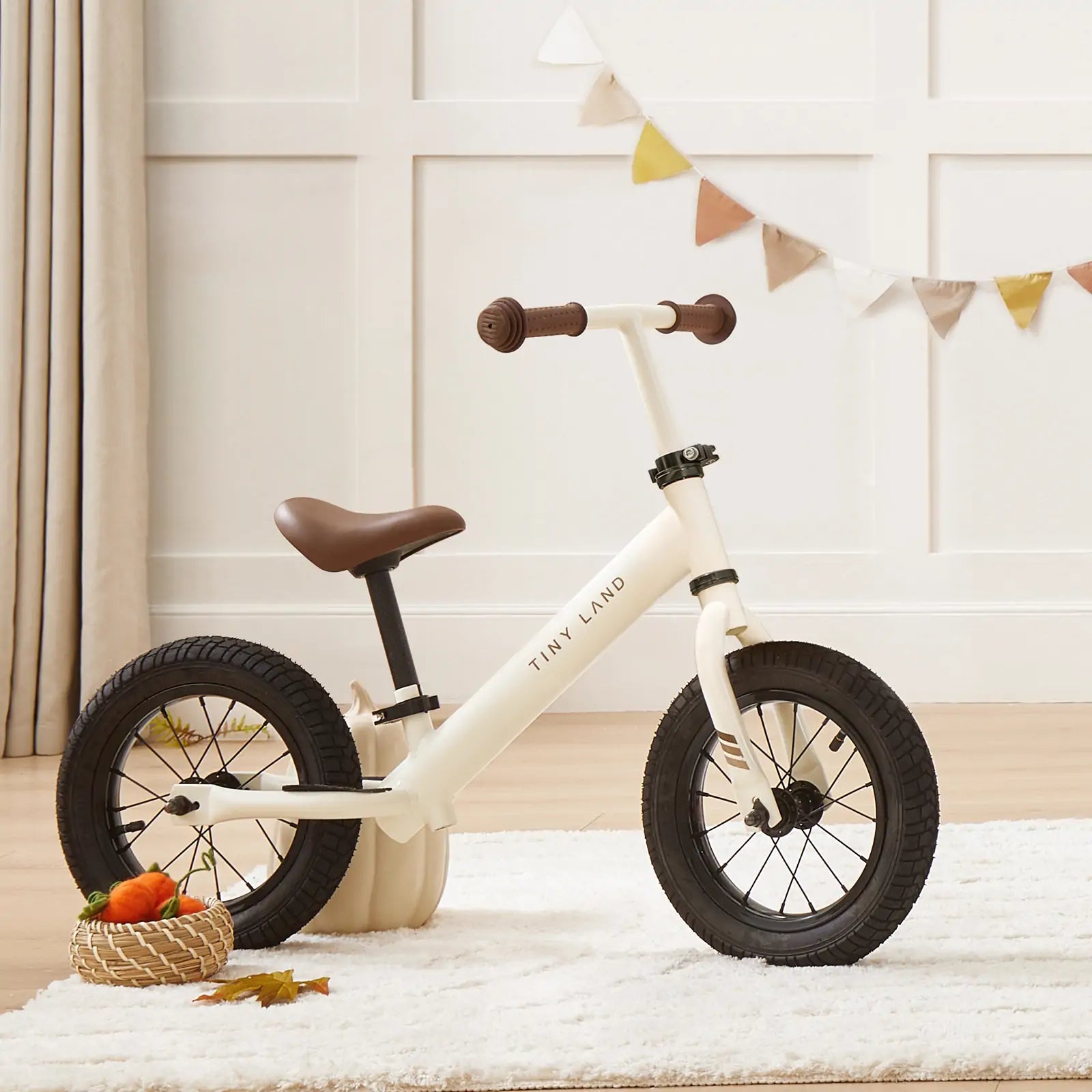 Moderno Kids Tiny Land Kids Balance Bike | Milky White