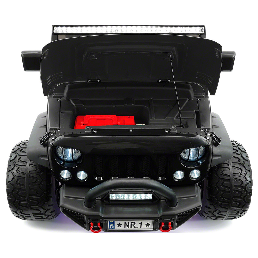 Moderno Kids Trail Explorer 12V Kids Ride-On Car Truck with R/C Parental Remote + Spare Battery | Cherryred