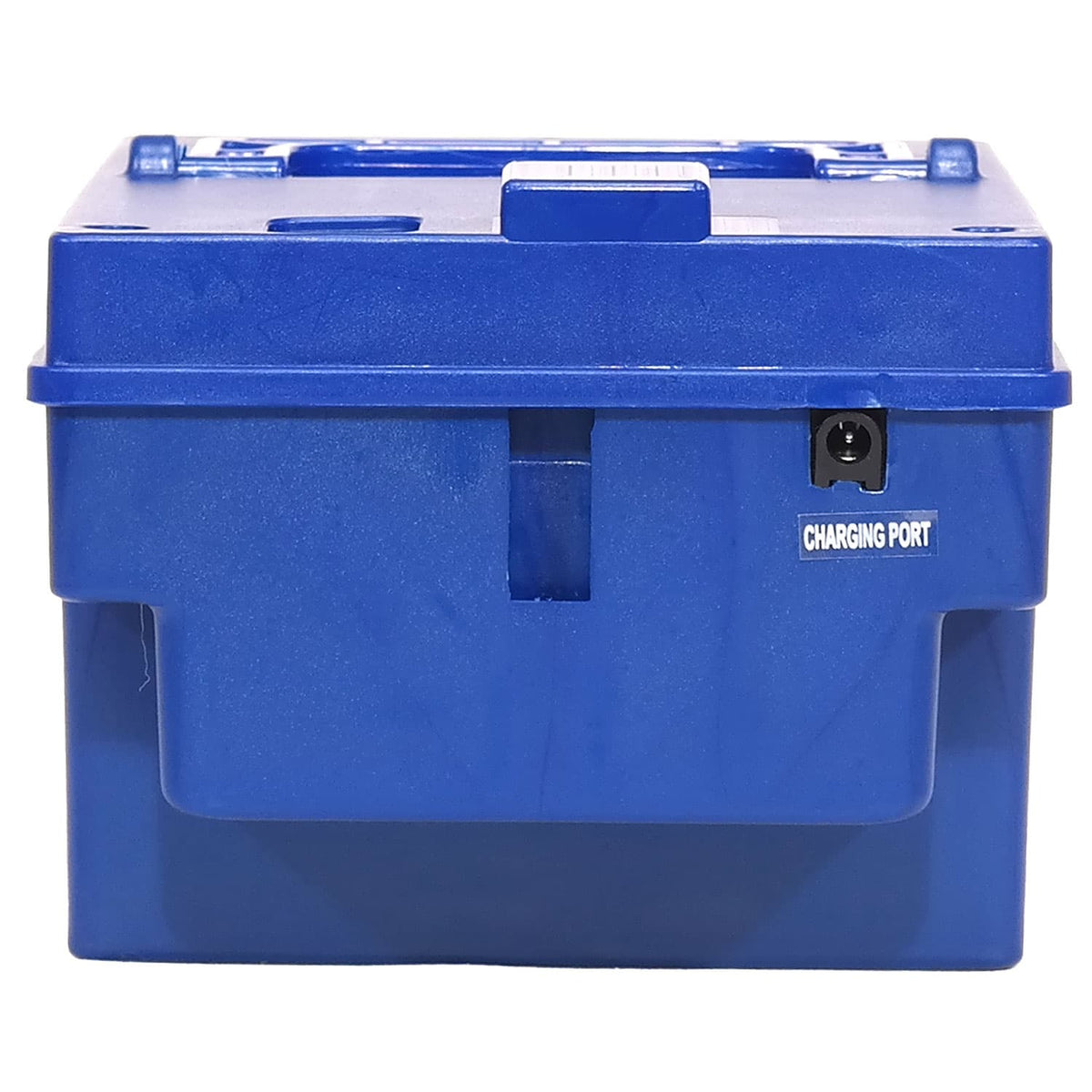 Front View of the Trail Explorer 24V Replacement Battery (MKSX2525) with Charging Port