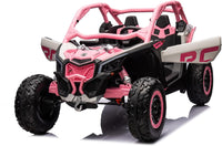 Moderno Kids Can-Am Maverick Custom Edition 24V Kids Ride-On UTV Buggy Car | Rose Pink