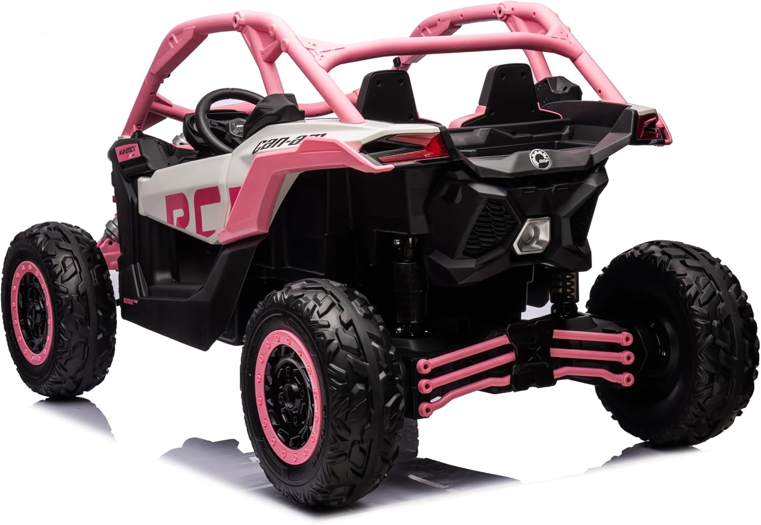 Moderno Kids Can-Am Maverick Custom Edition 24V Kids Ride-On UTV Buggy Car | Rose Pink