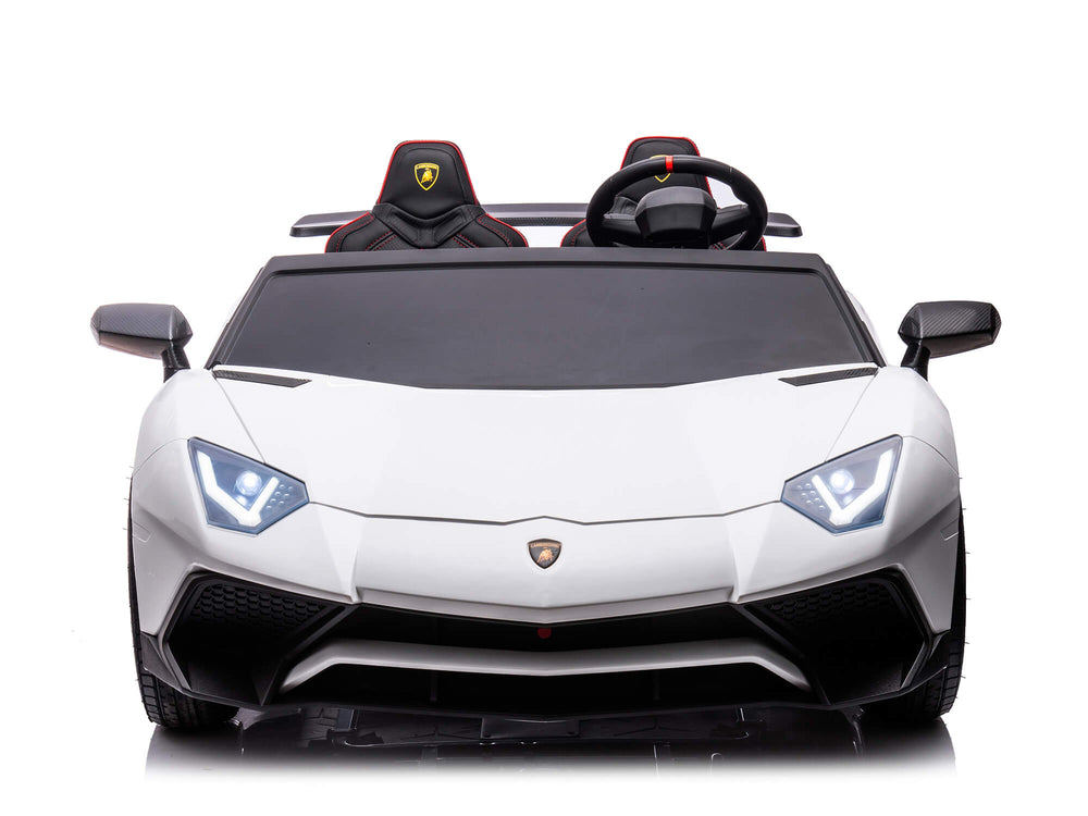 Moderno Kids Lamborghini Aventador XXL 24V Big Kids Ride-On Car | White